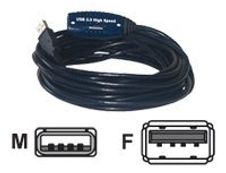 MCL Samar - Rallonge de câble USB 2.0 type A (M) vers USB 2.0 type A (F) - 5 m