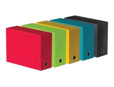 Oxford - Boîte de transfert toilé - dos 90 mm - disponible dans différentes couleurs