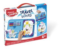 Maped Creativ Travel Board - Kit ardoise voyage princesse et chevalier - jeux magnétiques et effaçables