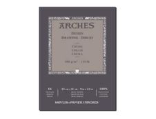 Velin d'Arches - Bloc de papier à dessin - 16 feuilles - 26 x 36 cm - 200g/m² - crème