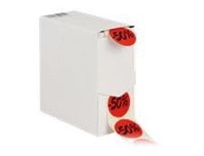 Logistipack - Boîte distributrice 500 étiquettes -50% - rouge