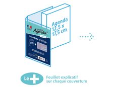 Protège-agenda XL - 12,5 x 17,5 cm - Exacompta