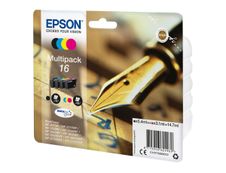 Epson 16 Stylo plume - Pack de 4 - noir, cyan, magenta, jaune - cartouche d'encre originale