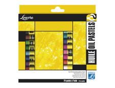 Lefranc Bourgeois Louvre - Boîte de 24 pastels à l'huile - couleurs assorties
