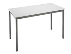 Table modulaire rectangulaire - L120 x H74 x P60 cm - gris clair