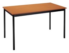 Table modulaire rectangulaire - L120 x H74 x P60 cmm - imitation merisier