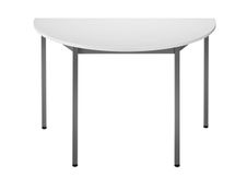 Table modulaire demi-ronde 120 cm - gris clair
