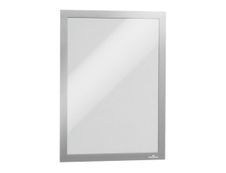 Durable Duraframe - Cadre d'affichage adhésif repositionnable - A4 - argent