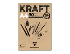 Clairefontaine Kraft - bloc encollé - A4 - 50 feuilles