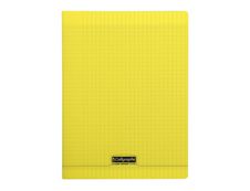 Calligraphe 8000 - Cahier polypro 24 x 32 cm - 96 pages - grands carreaux (Seyes) - jaune