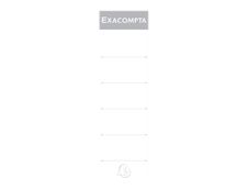 Exacompta - 10 Étiquettes classeur à levier - 70 mm - blanc