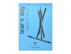 Clairefontaine Graf It - Carnet de croquis - 80 feuilles - A6 - 90 gr - blanc