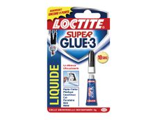 Loctite Super glue 3 liquide - Colle à prise rapide - transparente - 3 gr