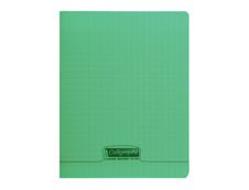 Calligraphe 8000 - Cahier polypro 24 x 32 cm - 48 pages - grands carreaux (Seyes) - vert