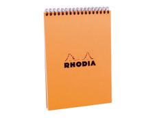 Rhodia Classic - Bloc notes à spirales - A5 - 80 pages - petits carreaux - à spirales