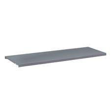 Tablette pour armoire à rideaux monobloc - L120 x P43 x H43 cm - silver
