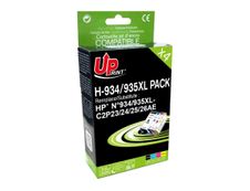 Cartouche compatible HP 934XL/935XL - pack de 4 - noir, cyan, magenta, jaune - Uprint