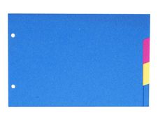 Exacompta Forever - Intercalaire 4 positions - pour fiches Bristol 14,8 x 21 cm - carte recyclée