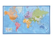 Viquel - Sous-main géographie Europe et Monde - 59,5 x 36,2 cm