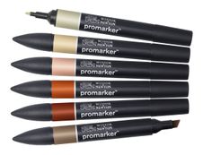 ProMarker - 6 Marqueurs double pointe - tons terreux