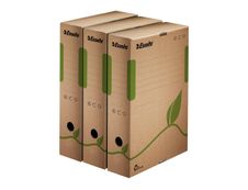 Esselte Eco - 25 boîtes archives - dos 8 cm - marron 100% recyclé