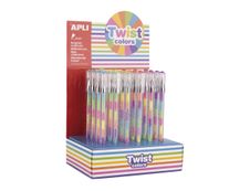 Apli Twist Colours - Stylo encre gel - disponible dans différentes couleurs