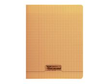 Calligraphe 8000 - Cahier polypro 24 x 32 cm - 48 pages - grands carreaux (Seyes) - orange