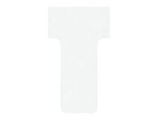Nobo fiche en T - 1.65 x 4.9 cm - blanc (pack de 100)