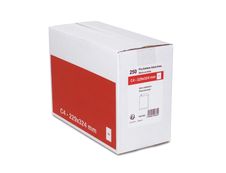 GPV - 250 Pochettes Enveloppes C4 229 x 324 mm - 90 gr - sans fenêtre - blanc - bande adhésive