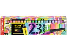 STABILO BOSS ORIGINAL - Set de bureau de 23 surligneurs - couleurs assorties