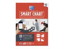 Oxford SmartChart - Recharge pour paperboard - 20 feuilles repositionnables Scribzee