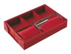 Oberthur - Parure de bureau - 6 pièces - rouge