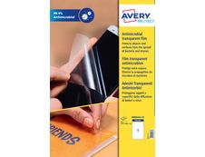 Avery - 10 Films Antimicrobiens - A4 (199,6x289,1mm) - adhésif amovible