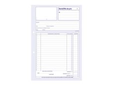 ELVE - Carnet de devis/offre de prix - 50 dupli - A4