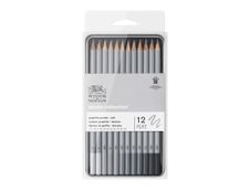 Winsor & Newton Studio Collection - Pack de 12 crayons graphites - 2B, 3B, 4B, 5B, 6B, 7B, 8B, 9B, B, F, H, HB