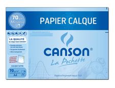 Canson - Pochette papier à dessin calque - 12 feuilles - 24 x 32 cm - 90G