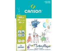 Canson - Bloc Canson Mes 1ers gribouillages - 40 feuilles - A3 - 160 gr