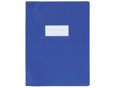Oxford Strong Line - Protège cahier sans rabat - 17 x 22 cm - bleu opaque