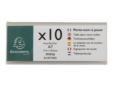 Exacompta - 10 Porte-noms double face - pour 105 x 40 mm