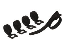 DURABLE CAVOLINE Grip Tie - 5 attaches-câble auto-agrippant - 20cm x 1cm - noir