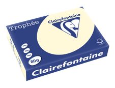 Clairefontaine Trophée - Papier couleur - A4 (210 x 297 mm) - 80 g/m² - 500 feuilles - ivoire