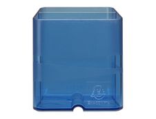 Exacompta Pen-Cube - Pot à crayons bleu royal translucide