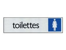 Pickup - Plaque de signalisation - 165 x 44 mm - toilettes pour femmes