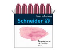 Schneider - 6 Cartouches d'encre pastel - rose