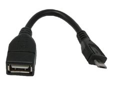MCL Samar - adaptateur OTG USB A femelle / Micro USB mâle - 12cm
