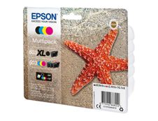 Epson 603 Etoile de mer - pack de 4 - noir XL, jaune, cyan, magenta - cartouche d'encre originale