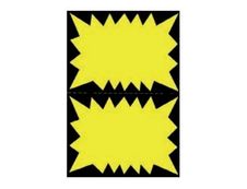 Apli Agipa - 100 cartons flash fluo - jaune - 6 x 9 cm