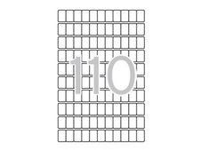 APLI PAPER Printing and Writing - Adhesivo permanente - blanco - 12 x 18 mm 1650 etiqueta(s) (15 hoja(s) x 110) etiquetas
