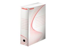 Esselte - 25 Boîte d'archives - 100 mm - A4 - blanc