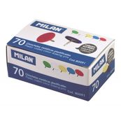 Milan cajita 70 chinchetas metalicas plastificadas